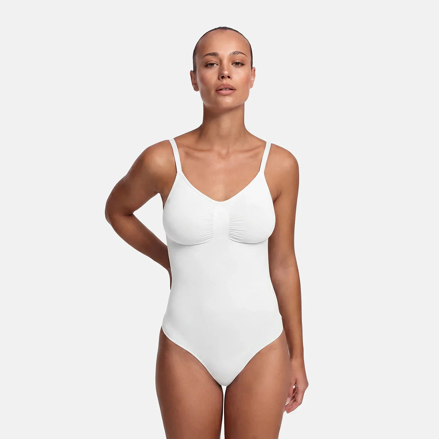 Bodysuit sculpting shapewear with briefs
