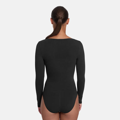 Bodysuit Sculpting Shapewear Longsleeve mit Slip