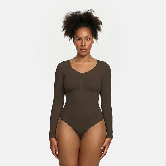Bodysuit Sculpting Shapewear Longsleeve mit Slip