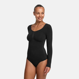 Body sculpting shapewear lange mouwen met slip