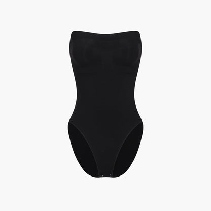 Trägerloser Bodysuit Sculpting Shapewear mit Slip