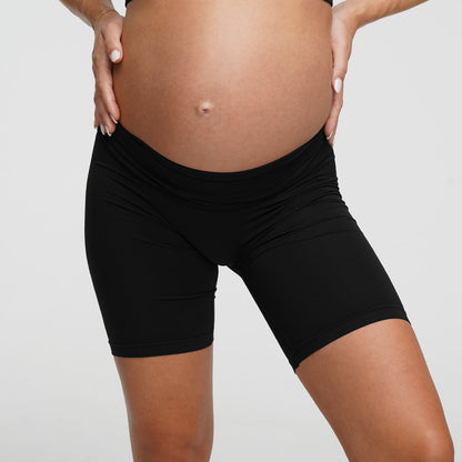 Seamless Umstandsshorts mit hohem Bund
