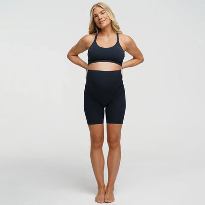 Seamless Umstandsshorts mit hohem Bund