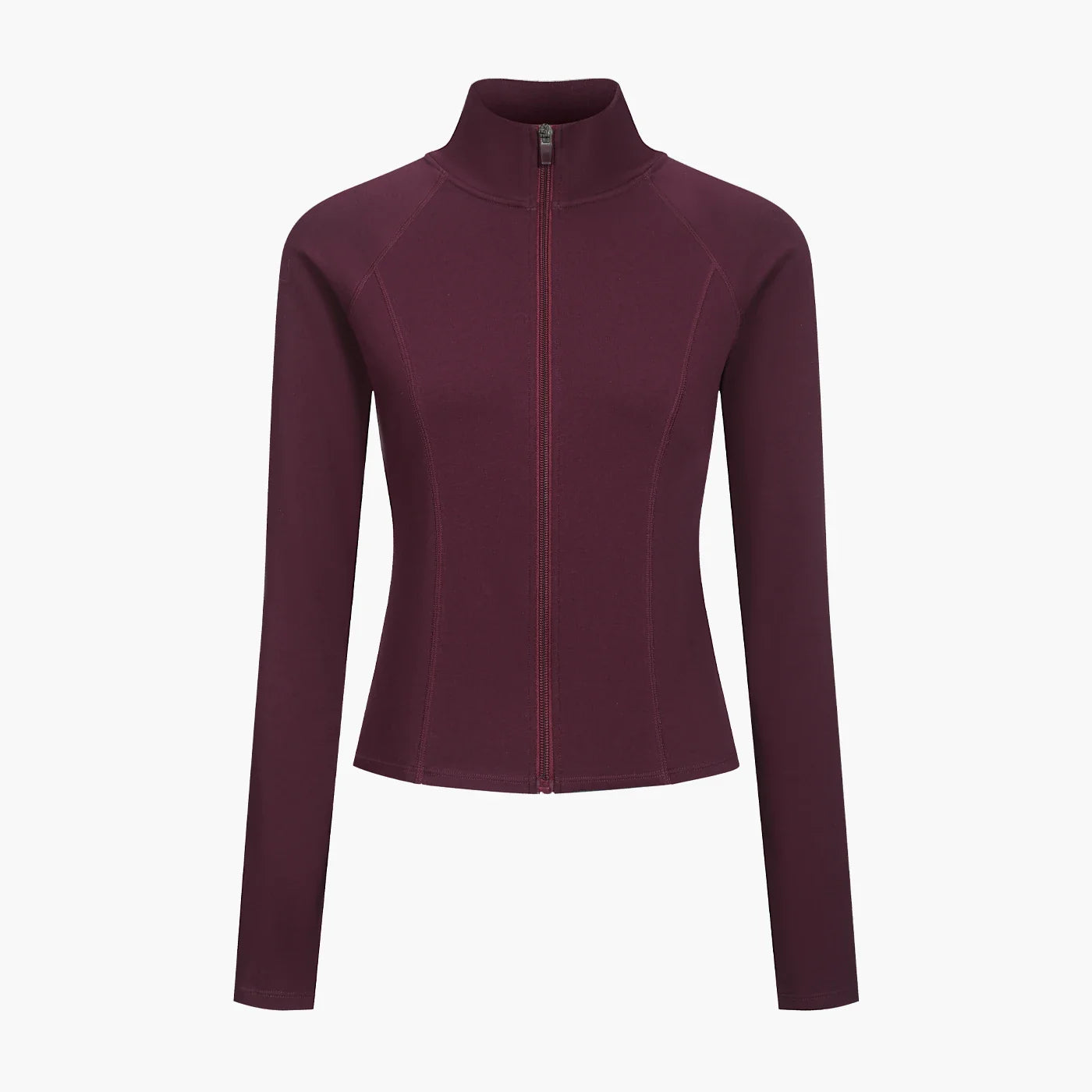 Cotton Body Fitted Zipper Jacke